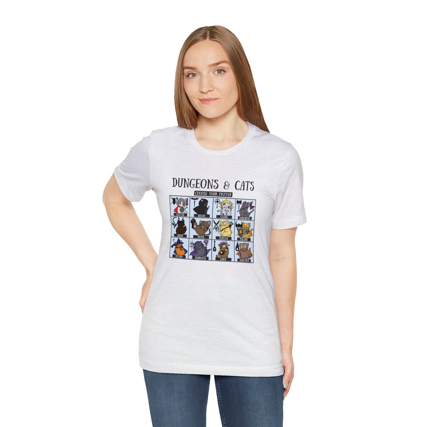 Dungeons & Cats Classic - Bella & Canvas Unisex Jersey Short Sleeve Tee