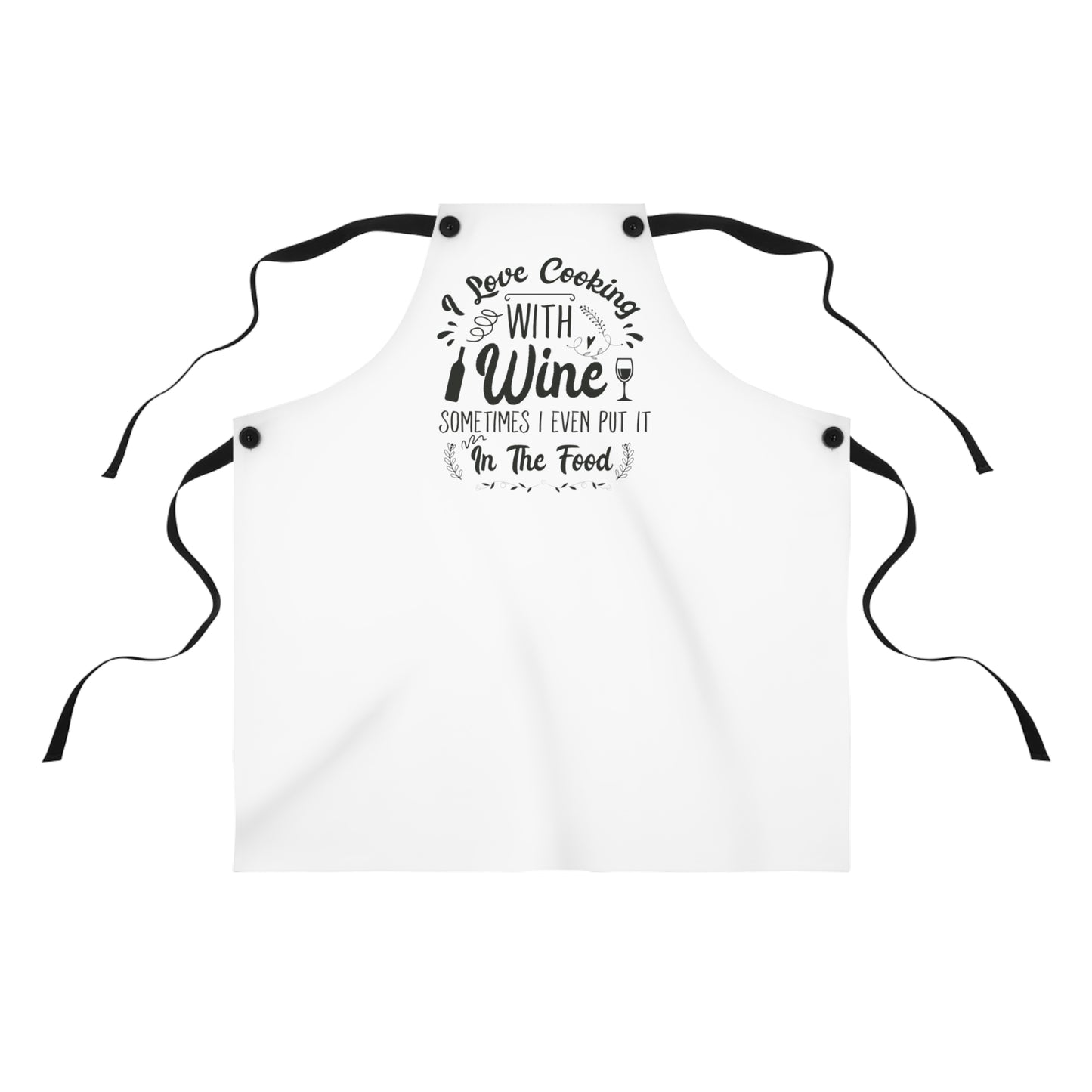 I Love Cooking With Wine - Cooking Apron