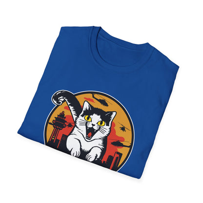 Catzilla Attacks - Gildan Unisex Softstyle T-Shirt