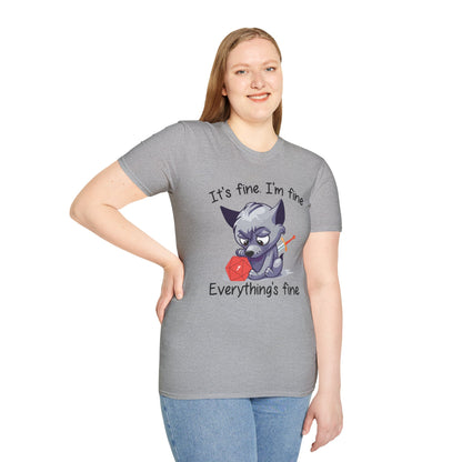 It's Fine, I'm Fine Everything Is Fine - Gildan Unisex Softstyle T-Shirt