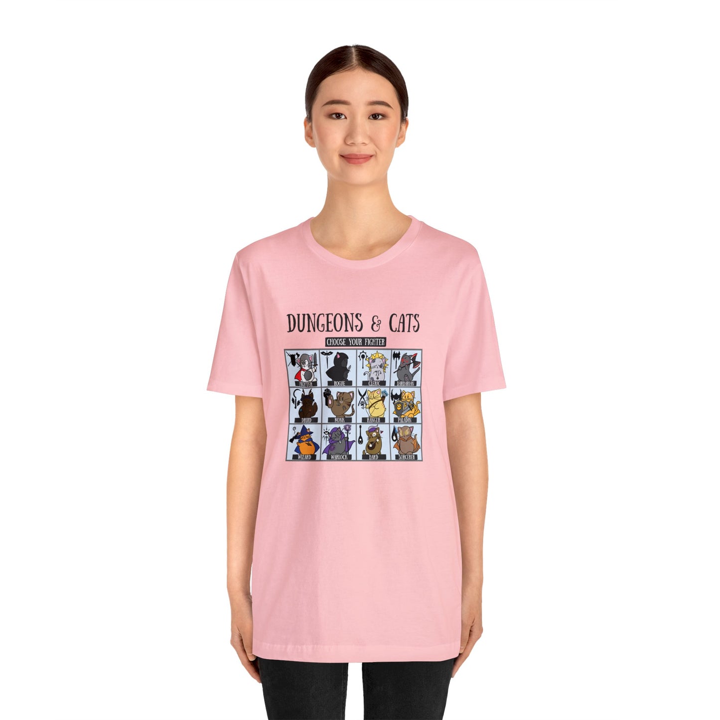 Dungeons & Cats Classic - Bella & Canvas Unisex Jersey Short Sleeve Tee