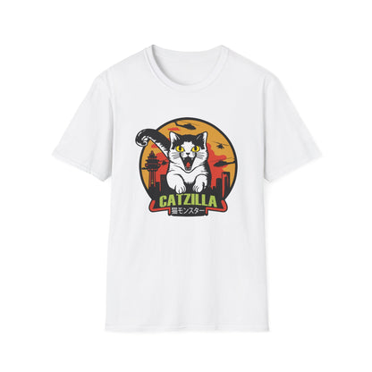 Catzilla Attacks - Gildan Unisex Softstyle T-Shirt