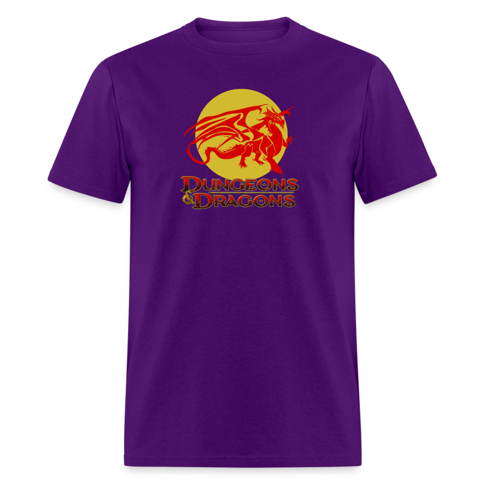 Ancient Red Dragon D&D Unisex Classic T-Shirt - purple