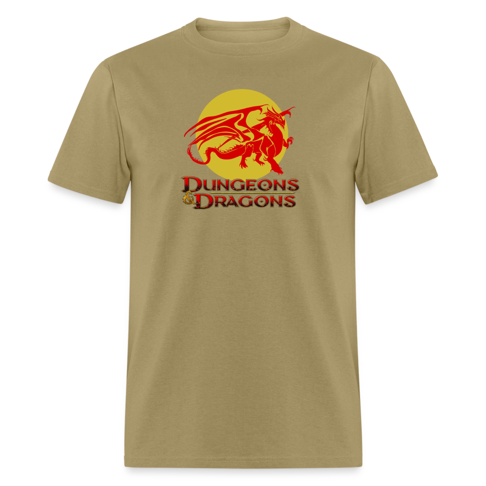 Ancient Red Dragon D&D Unisex Classic T-Shirt - khaki
