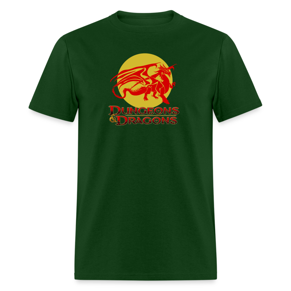 Ancient Red Dragon D&D Unisex Classic T-Shirt - forest green