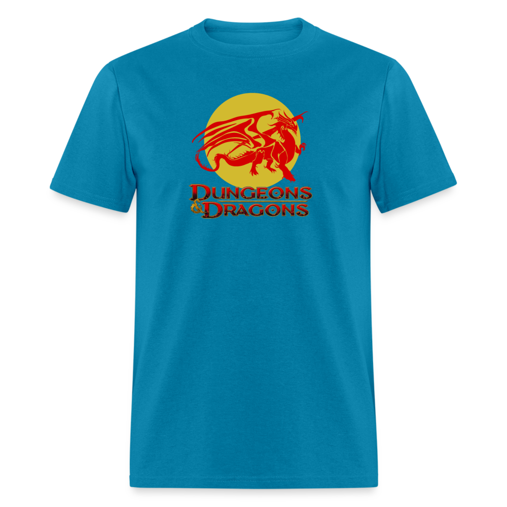 Ancient Red Dragon D&D Unisex Classic T-Shirt - turquoise