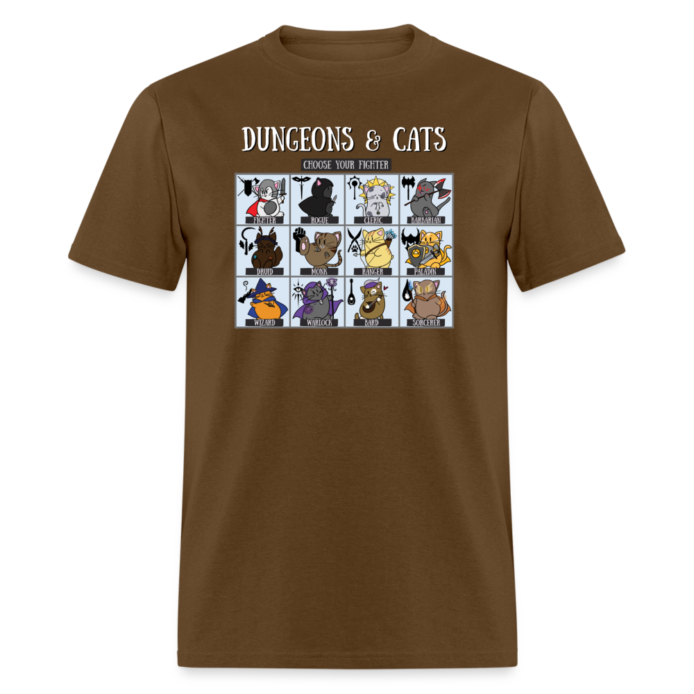 Dungeons & Cats Unisex Classic T-Shirt - brown