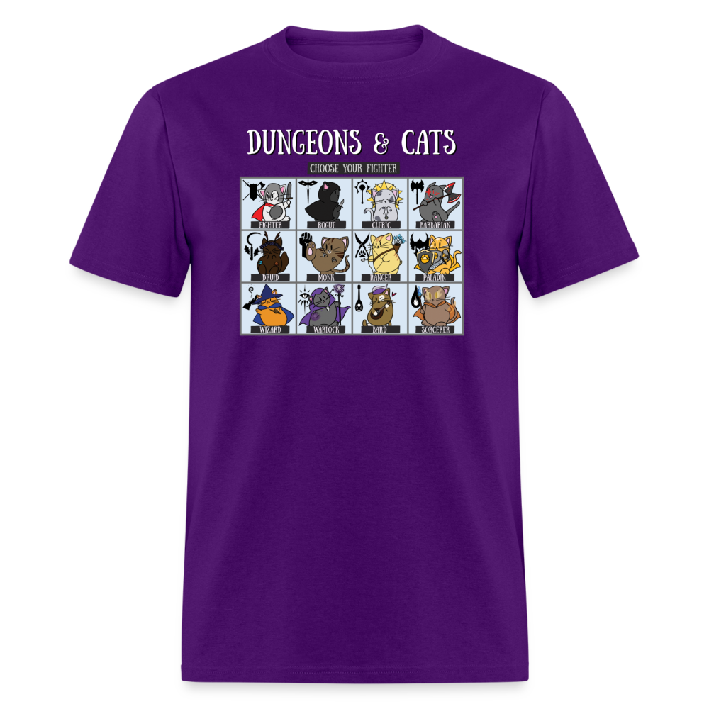 Dungeons & Cats Unisex Classic T-Shirt - purple