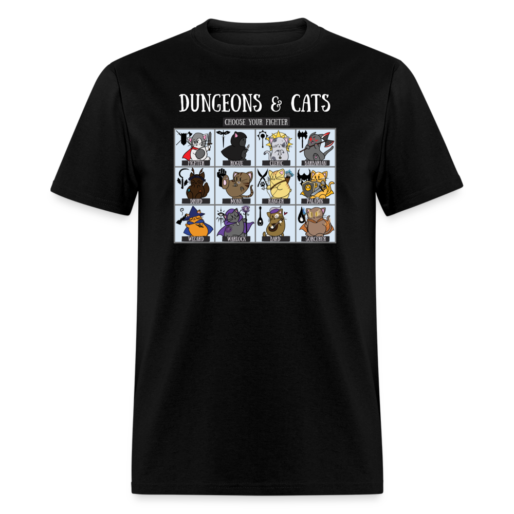 Dungeons & Cats Unisex Classic T-Shirt - black
