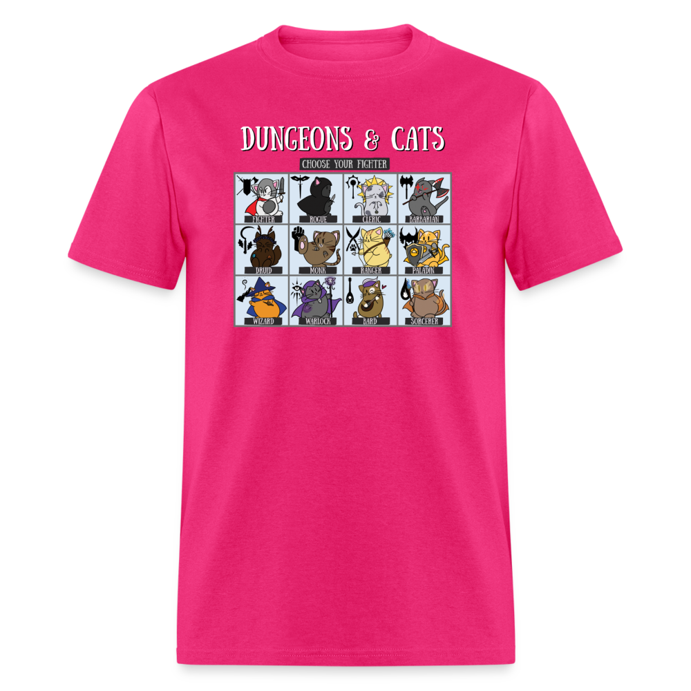 Dungeons & Cats Unisex Classic T-Shirt - fuchsia