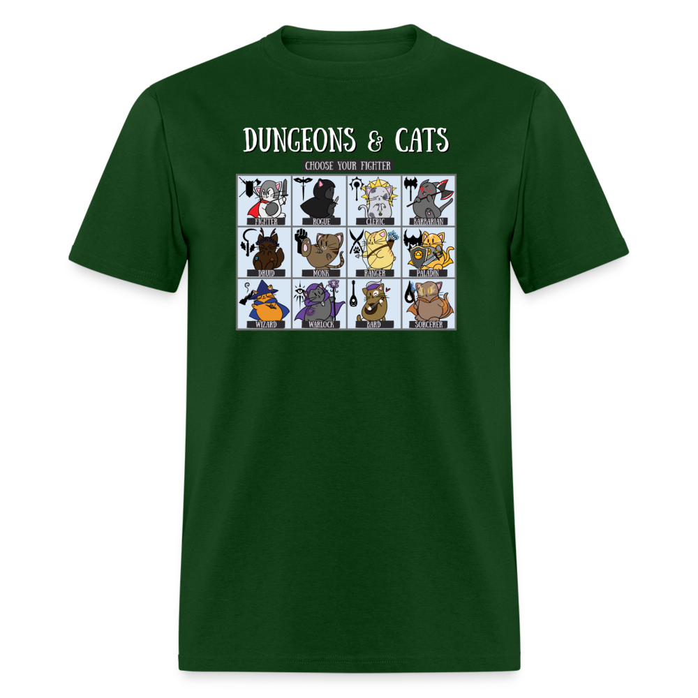 Dungeons & Cats Unisex Classic T-Shirt - forest green