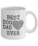 Dog Lover Gifts Best Dog Dad Ever Pet Owner Rescue Gift Coffee Mug Tea Cup White