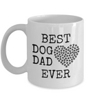 Dog Lover Gifts Best Dog Dad Ever Pet Owner Rescue Gift Coffee Mug Tea Cup White