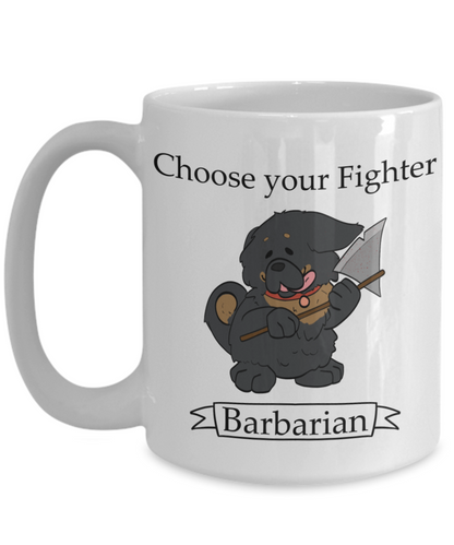 Barbarian - Dungeons & Dogs - 11oz / 15oz Ceramic Coffee Mug