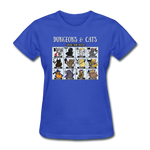 DnD Fighter Cats - Women's T-Shirt - royal blue