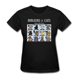 DnD Fighter Cats - Women's T-Shirt - black