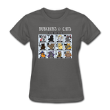 DnD Fighter Cats - Women's T-Shirt - charcoal