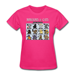 DnD Fighter Cats - Women's T-Shirt - fuchsia