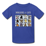 Dungeons and Cats Kids' T-Shirt - royal blue
