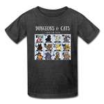 Dungeons and Cats Kids' T-Shirt - heather black