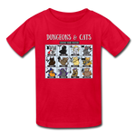 Dungeons and Cats Kids' T-Shirt - red