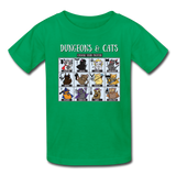 Dungeons and Cats Kids' T-Shirt - kelly green