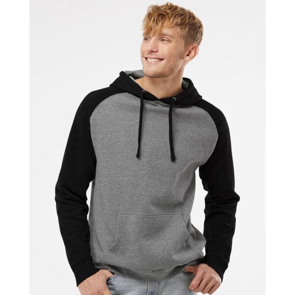 Unisex Raglan Hooded Sweatshirt Thumbnail