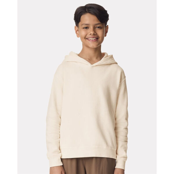 Youth Garment-Dyed Lightweight Fleece Hooded Sweatshirt Thumbnail