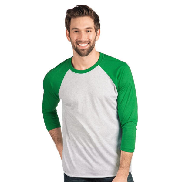 Unisex Triblend Three-Quarter Raglan T-Shirt Thumbnail