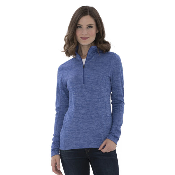 ATC™ DYNAMIC HEATHER FLEECE 1/2 ZIP LADIES' SWEATSHIRT Thumbnail
