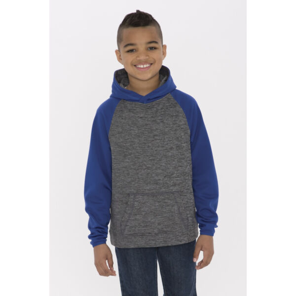 ATC™ DYNAMIC HEATHER FLEECE TWO TONE YOUTH HOODIE Thumbnail