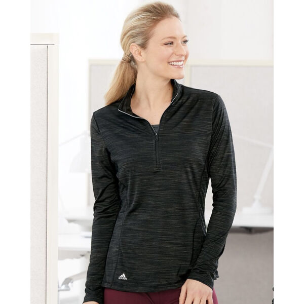 Women's Lightweight Mélange Quarter-Zip Pullover Thumbnail