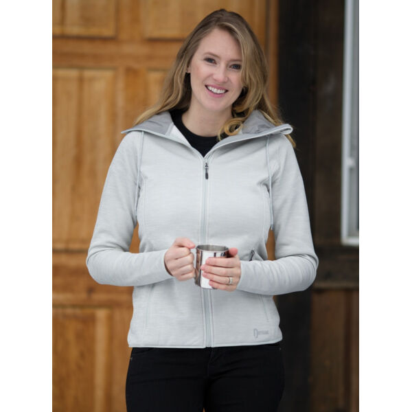 DRYFRAME® DRY TECH WATER RESISTANT FLEECE FULL ZIP HOODED LADIES' JACKET Thumbnail
